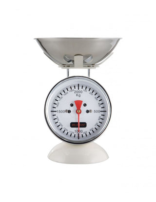 BILANCIA FANALE BIANCA 2KG IN ACCIAIO INOX Brandani