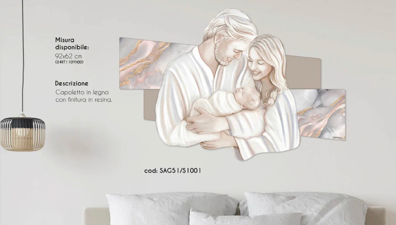 Quadro Artidea sag 51 + orologio 80cm eclisse