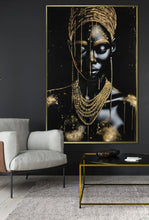 Carica l&#39;immagine nel visualizzatore di Gallery, Quadro Africa oro
