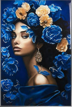 Carica l&#39;immagine nel visualizzatore di Gallery, Quadro Donna blue
