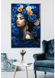 Quadro Donna blue