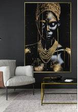 Carica l&#39;immagine nel visualizzatore di Gallery, Quadro Africa oro
