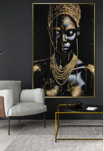 Quadro Africa oro