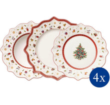 Carica l&#39;immagine nel visualizzatore di Gallery, Villeroy &amp; Boch - Toy&#39;s Delight Dinner Set 12 Pezzi Rosso,Bianco, Adatto per Microonde, Piatto Ceramica Natale, Piatto Fondo, Decorazione Natalizie, Set di Stoviglie, Servizio, Porcellana Premium
