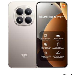 Redmi Note 15 Pro 5G 12+512 Titanium (No power adapter included)