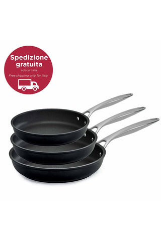 BLACK TITAN PRO
Tris antiaderente - set 3 padelle cm 20/24/28