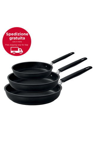33 CARATI ALLUMINIO
Tris antiaderente - set padelle 20/24/28