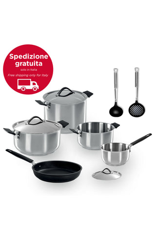 33 CARATI INOX
Batteria 10 pezzi