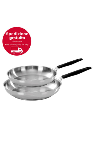 33 CARATI INOX
Basic acciaio inox - set 2 padellecm 24/28