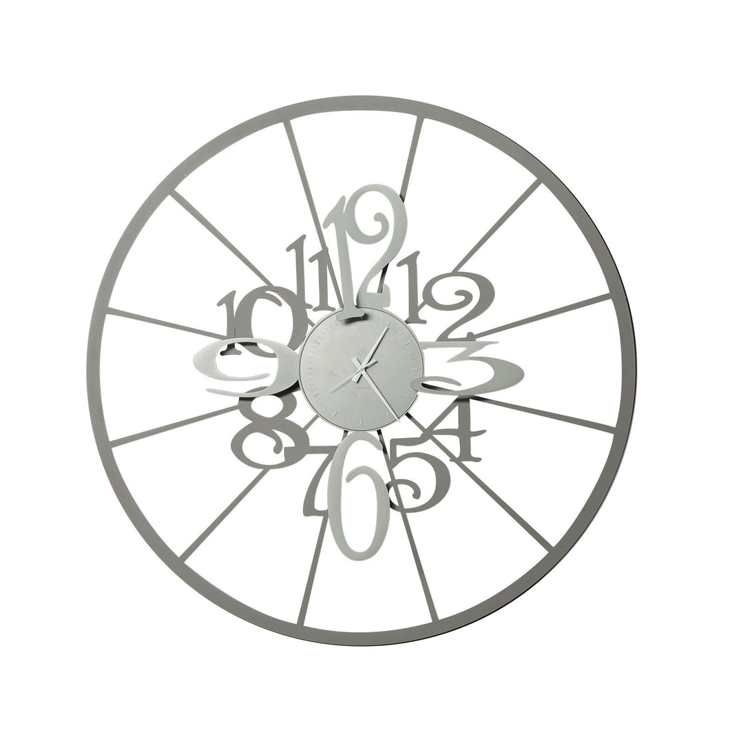 Orologio da parete con numeri tondeggianti Big Kalesy