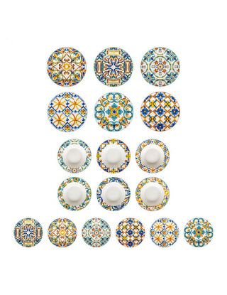SERVIZIO PIATTI PORCELLANA NEW BONE CHINA 18 PZ MEDICEA BRANDANI