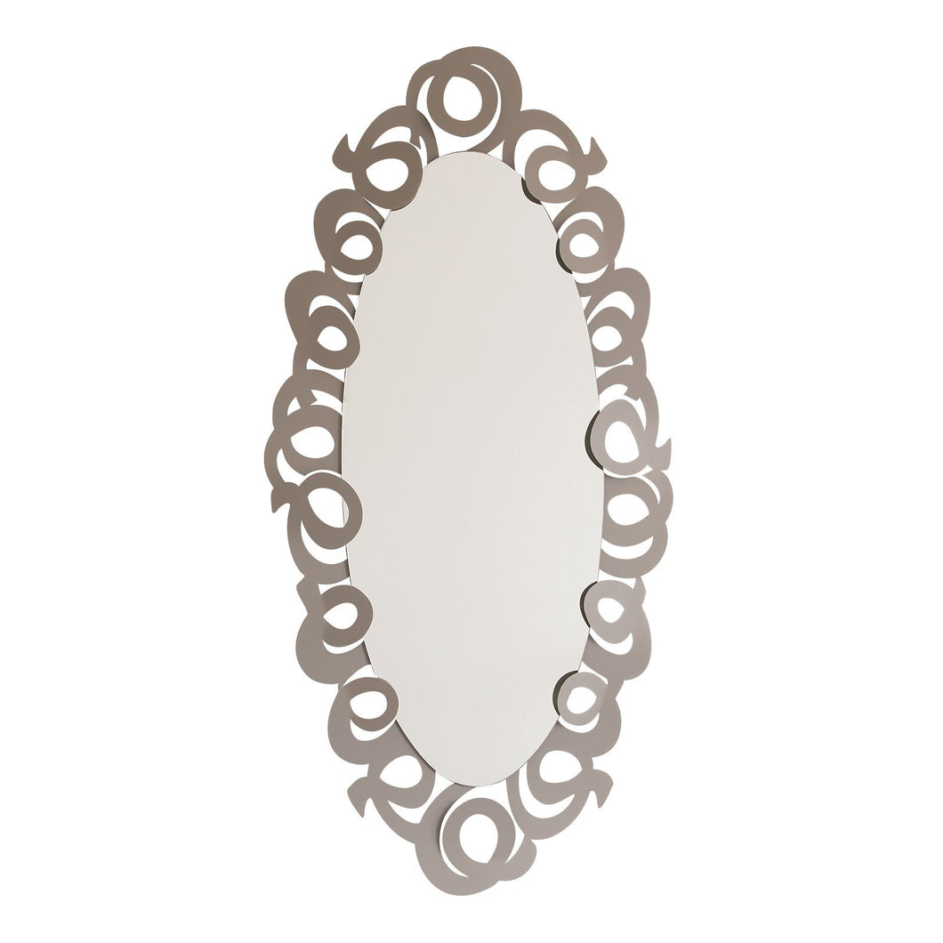 Specchio “Nastri” ovale Arti e mestieri
