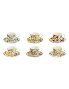 TAZZINA CAFFE MEDICEA SET 6 PZ NEW BONE CHINA BRANDANI
