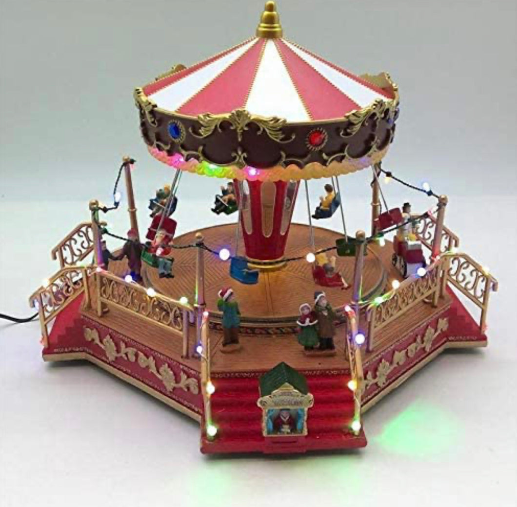TiMSTOR CAROSELLO Animato Rosso con LED 36X29X27CM