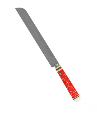 COLTELLO PANETTONE TEMPO DI FESTA INOX C/MANICO CERAMICA