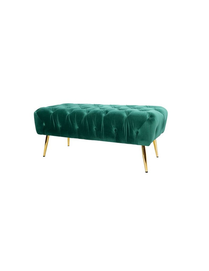 FONDO LETTO PETROLIO VELLUTO C ON ZAMPE ORO METAL
