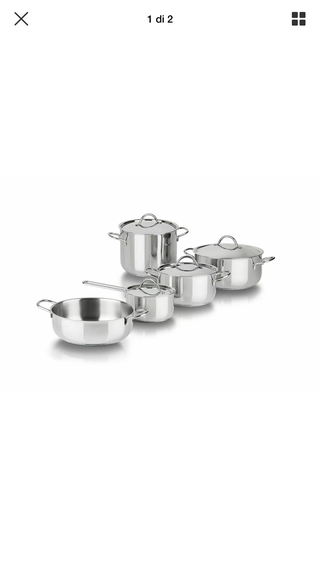 Set Mestoli Barazzoni 6 Pezzi - Acciaio Inox 18/10, Per Cucina Professionale - Foto 5