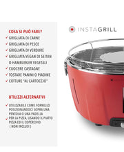 Carica l&#39;immagine nel visualizzatore di Gallery, Classe Italy InstaGrill Barbecue a Carbone Senza Fumo da Tavolo. Ottimo per terrazza Campeggio o gite fuori porta.
