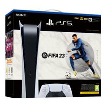 Carica l&#39;immagine nel visualizzatore di Gallery, PS5 CONSOLE 825GB DIGITAL ED. WHITE EU + FIFA 23 + FUT VCH IT
