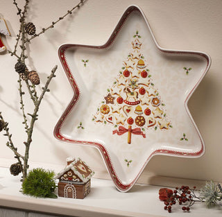 Villeroy & Boch Winter Bakery Delight Coppa a Stella Grande, Porcellana, Bianco/Rosso (Motivi Natalizi), Ciotolina