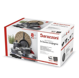 BARAZZONI BATTERIA IN ALLUMINIO PRESSOFUSO 8 PZ IN BUONA COMPAGNIA