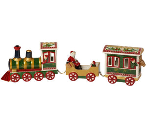 Villeroy & Boch Christmas Toy’s Memory North Pole Express Natale Treno, Porcellana, Rossa/Verde, 55x8x15 cm