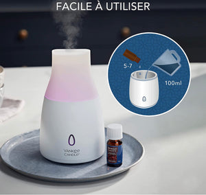 Yankee Candle olio per diffusore di aromi con tecnologia a ultrasuoni | Ricarica per diffusore Clean Cotton | 10 ml