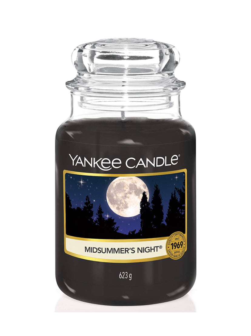 Yankee Candle Candela profumata in giara grande, Notte di Mezza Estate –  MONDOCASATEL