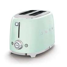 Carica l&#39;immagine nel visualizzatore di Gallery, SMEG TSF01PGEU TOSTAPANE 2 FETTE ANNI &#39;50 VERDE PASTELLO
