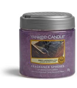 Yankee Candle Sfere Profumate per Ambiente, Lavanda Essiccata e Quercia, Fino a 30 Giorni di Fragranza, Farmers’ Market Collection, Viola