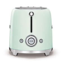 Carica l&#39;immagine nel visualizzatore di Gallery, SMEG TSF01PGEU TOSTAPANE 2 FETTE ANNI &#39;50 VERDE PASTELLO
