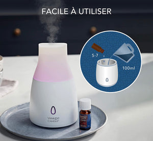 Yankee Candle olio per diffusore di aromi con tecnologia a ultrasuoni | Ricarica per diffusore Midnight Jasmine | 10 ml