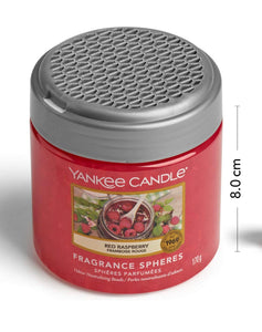 YANKEE CANDLE Sfere Profumate per Ambiente, Fino a 30 Giorni di Fragranza, Lampone Rosso