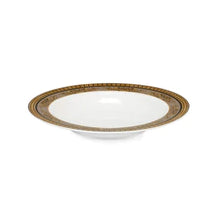 Carica l&#39;immagine nel visualizzatore di Gallery, FADE ORONERO SERVIZIO DI PIATTI TAVOLA 18 PEZZI IN NEW BONE CHINA
