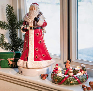 Villeroy & Boch Decorazione Natale, Babbo Natale Carillon, Bianco