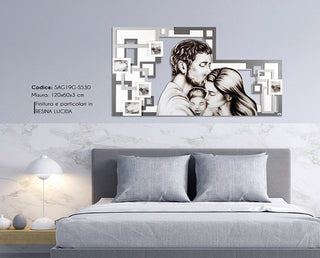 QUADRO SACRA FAMIGLIA SAGOMATO MISURA 120X60X30